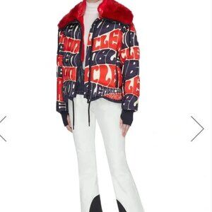 Moncler Grenoble Plaret Faux Fur Puffer